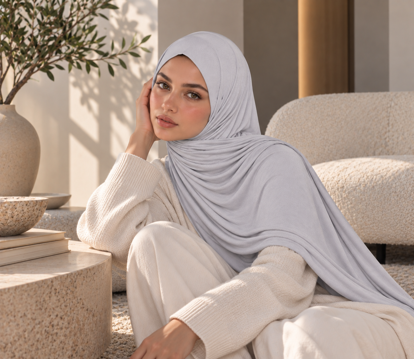 Hijab Premium Haut de Gamme en Jersey de Bambou – Léger, résiste aux plis ! – Image 4