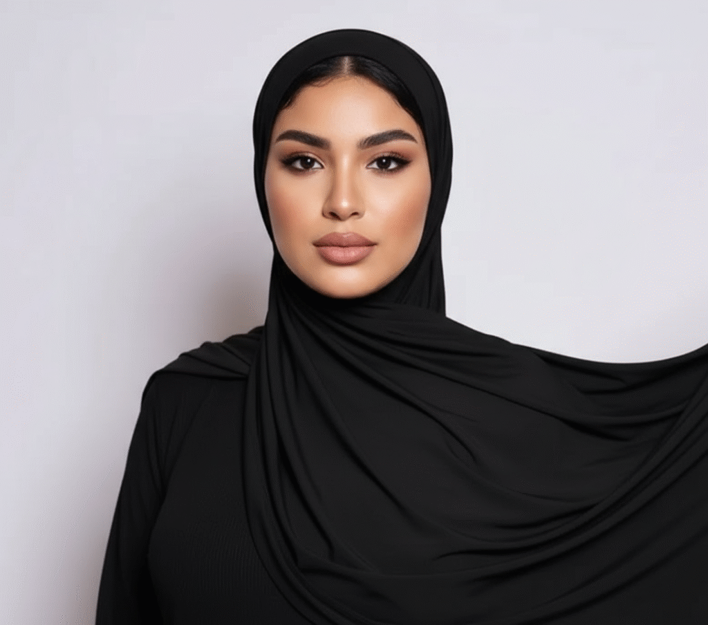 Hijab Jersey Premium Luxe - Noir