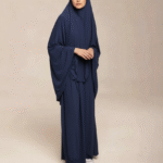Jilbab Premium Femme – Ensemble en Jersey - Bleu marine