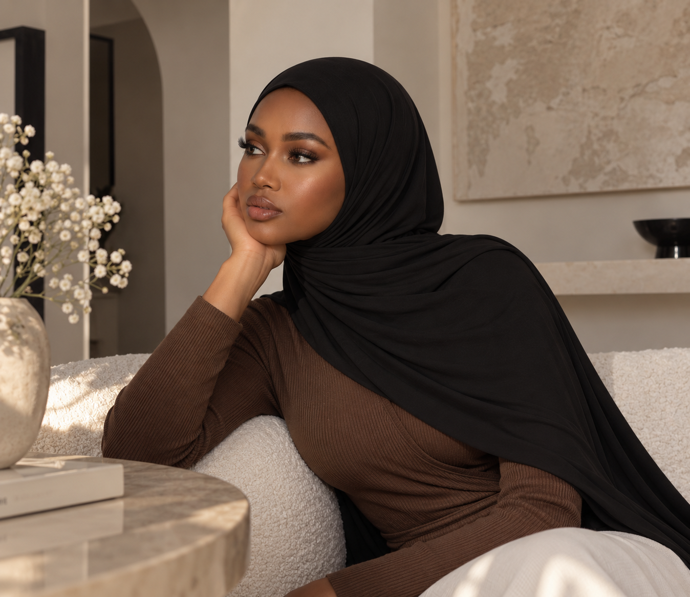 Hijab Premium Haut de Gamme en Jersey de Bambou – Léger, résiste aux plis ! – Image 2