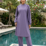 Burkini - Ensemble Modeste de Bain - Violet, XL