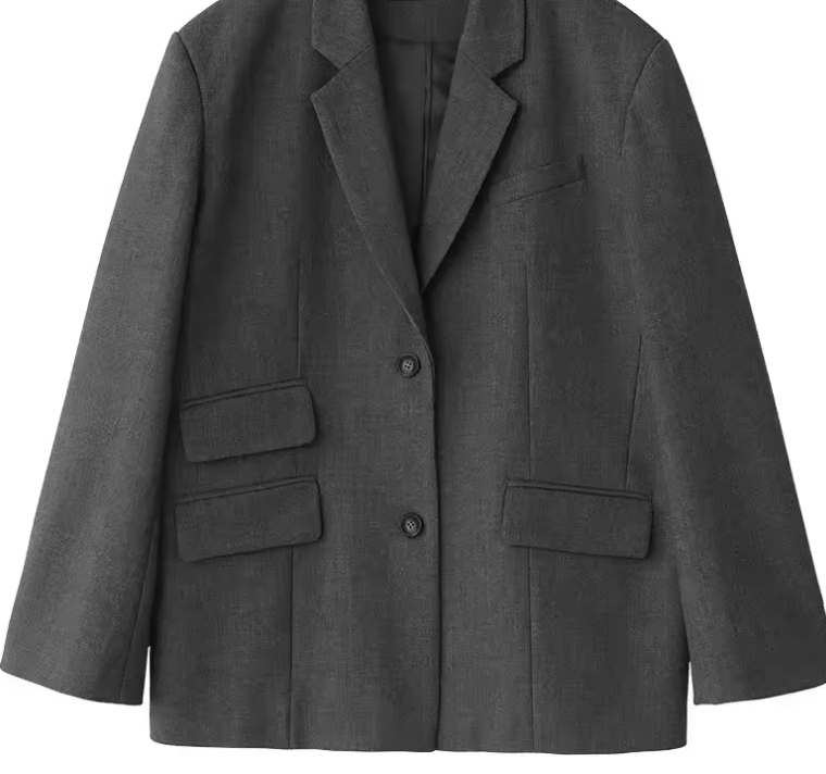 Blazer femme brodé élégante - Coupe loose