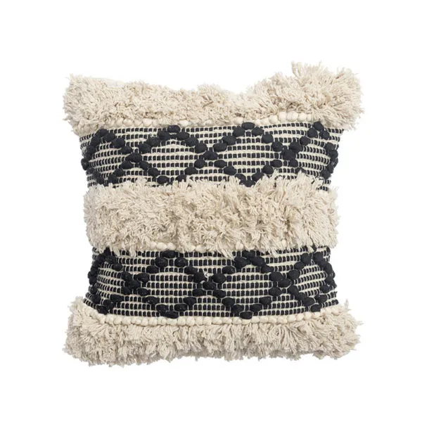 Coussin Bohème en Coton Tissé