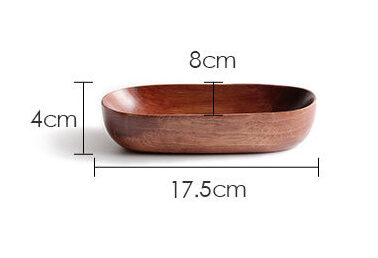 Petit Plateau Ovale en Bois – Style Japonais Minimaliste