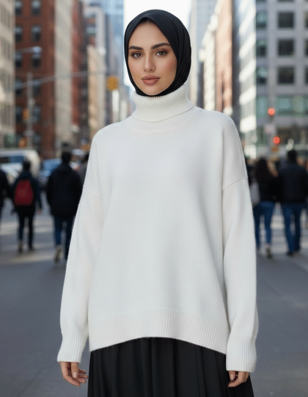 Pull col roulé – Coupe ample