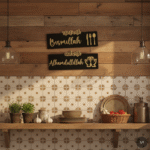 Set de 2 Plaques Murales Islamiques Acryliques – Start with Bismillah & End with Alhamdulillah