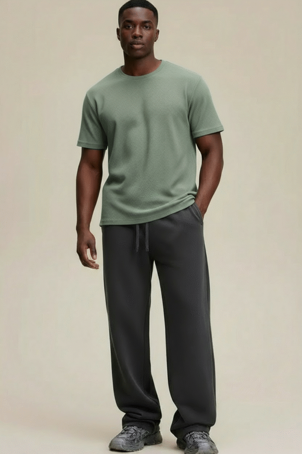 T-shirt à col rond respirant pour homme