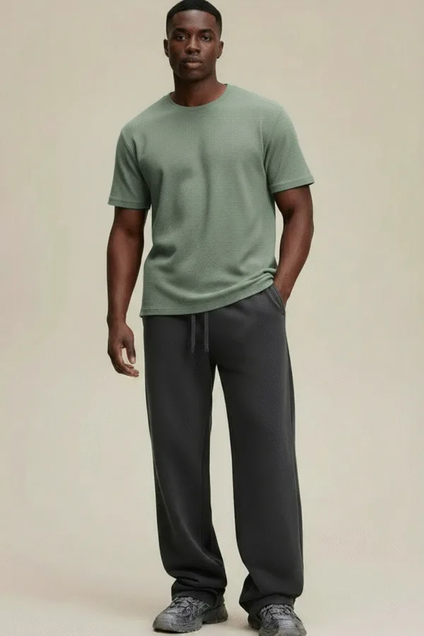 T-shirt à col rond respirant pour homme