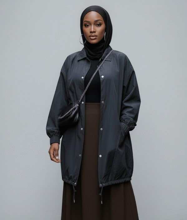 Veste longue oversize femme – coupe-vent et respirante