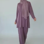 Tenue de sport Femme Voilée - Qualité supérieure - Couleur Mauve