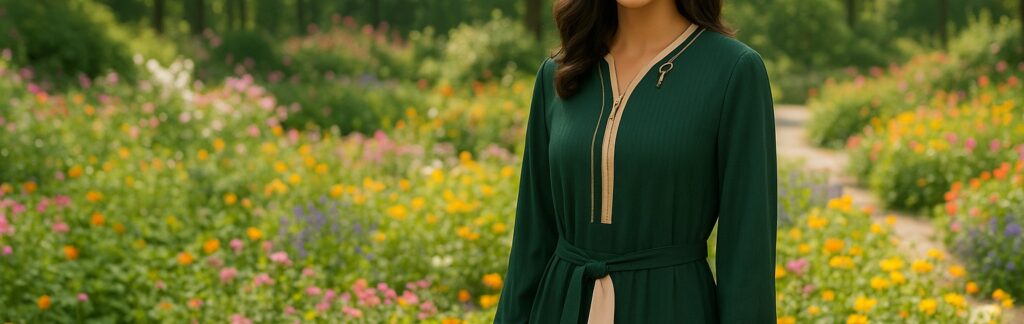 Bannière de la catégorie Déstockage d’Anaaz : abaya verte