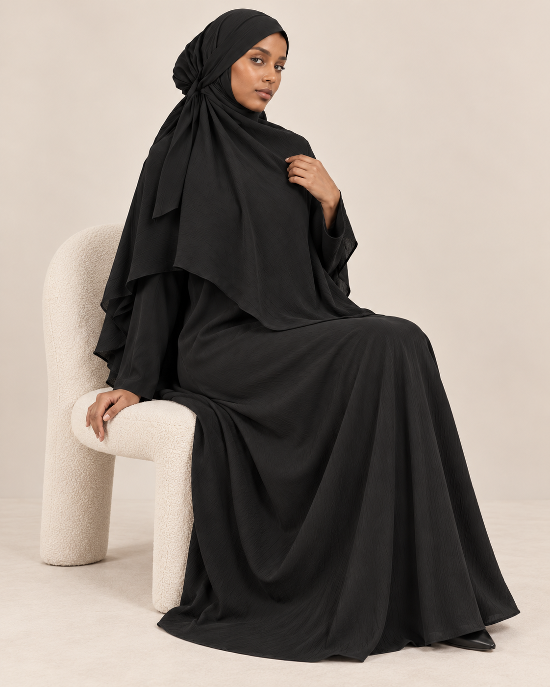 Hijab Khimar – Doux, Fluide et Léger