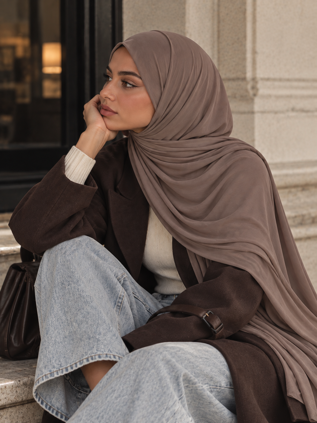 Hijab Premium Haut de Gamme en Jersey de Bambou – Léger, résiste aux plis ! – Image 6